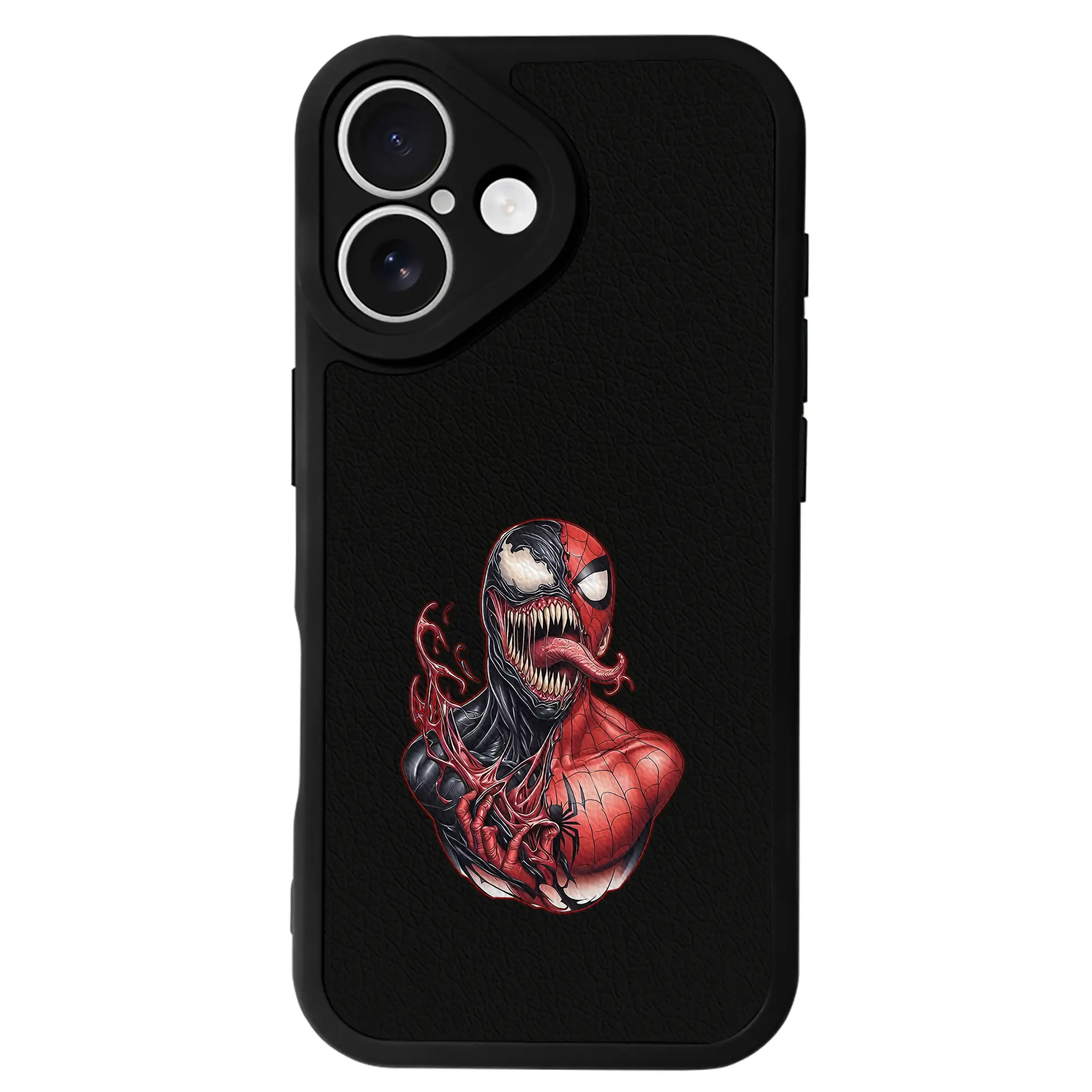 ヴェノム グッズ,ヴェノム - IPhone 16シリーズ対応 ・ シリコンスマホケース ・ レザー調 ・ 高精度フィット ・ 耐衝撃 ・ ワイヤレス充電対応 ・ 精密カット